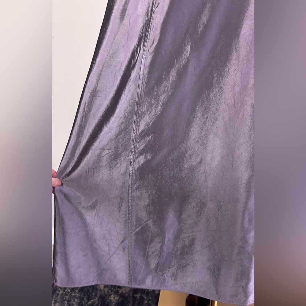 VINTAGE JS COLLECTIONS 90s Asymmetric Formal Skirt Minimalist Romantic Goth | 10 - Picture 7 of 13